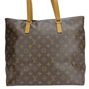 LOUIS VUITTON Authentic Brown Monogram Leather Tote Bag